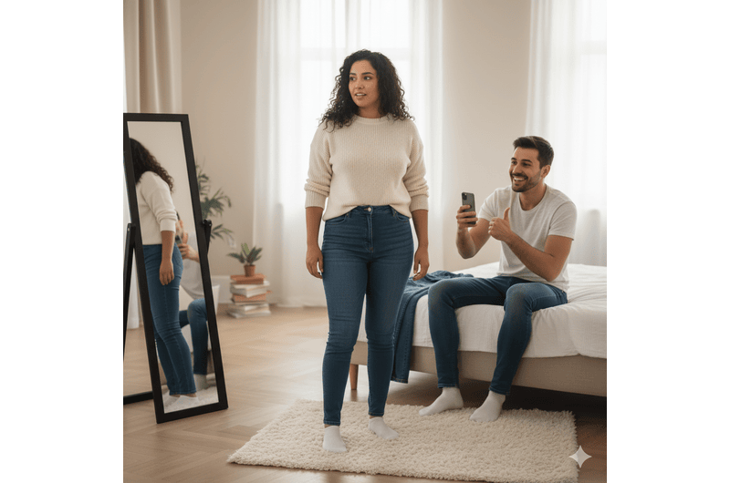 How do I look in these jeans?